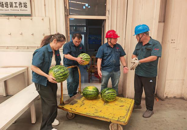 泰安五岳公司工会持续开展送西瓜慰问活动