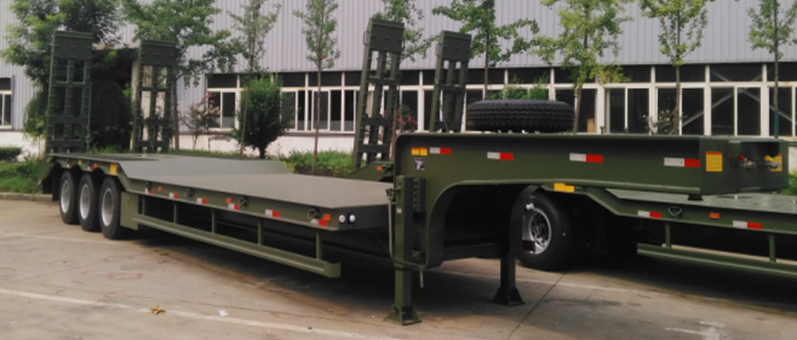 Low-bed semi-trailers